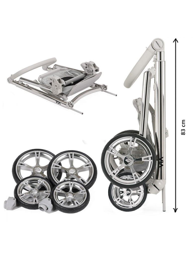 Modernes & leichtes Kinderwagen Gestell Via+ von Bebecar